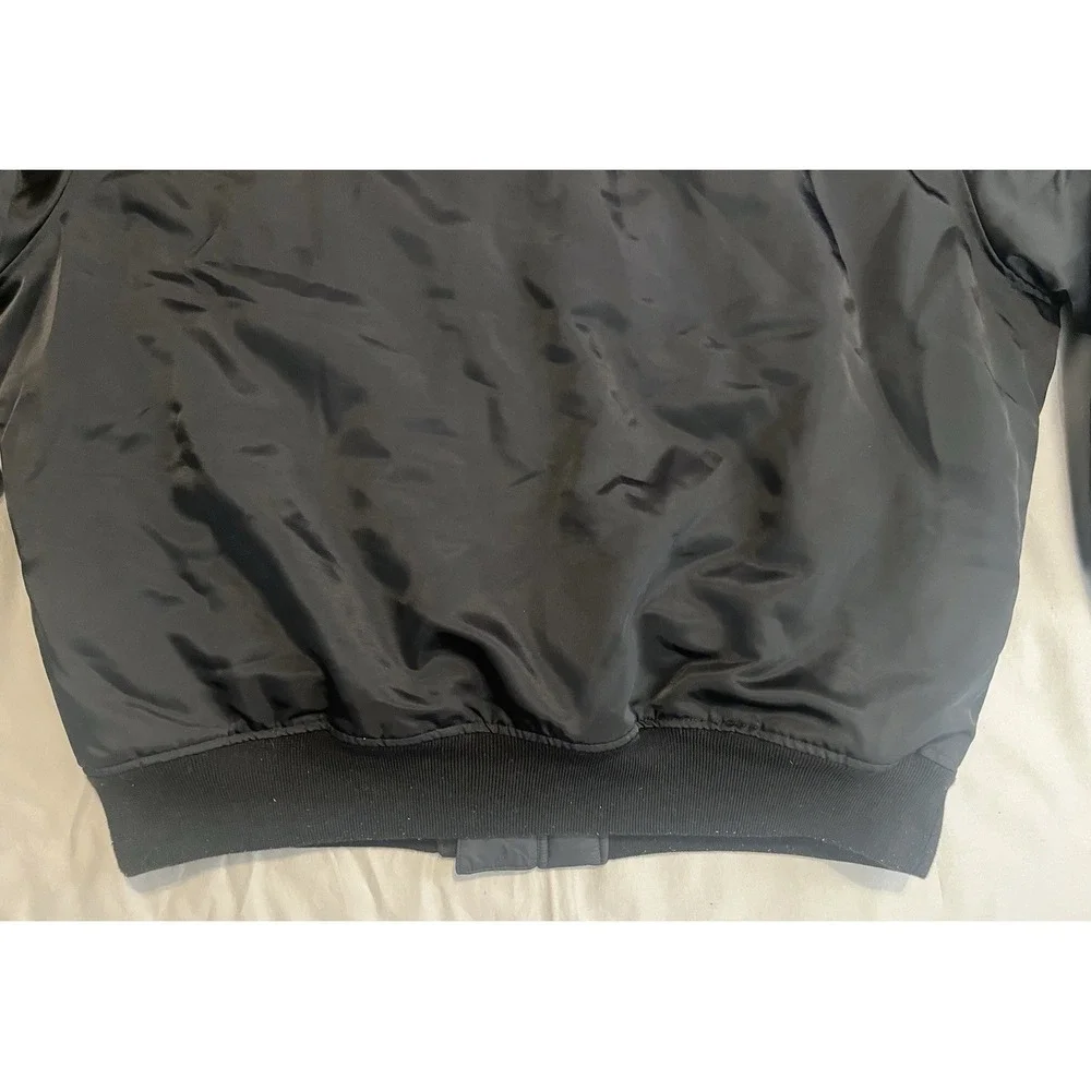 Air Jordan Reversible Varsity Jacket Black Coat Puffy 2XL DQ7344-010 - Picture 12 of 16